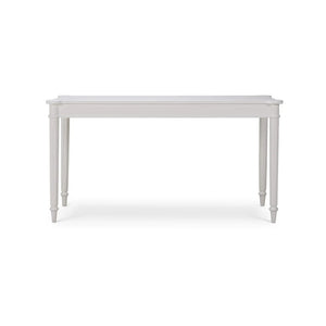 Kelly 3 Drawer Desk In True White-Blue Hand Home