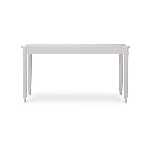 Kelly 3 Drawer Desk In True White-Blue Hand Home