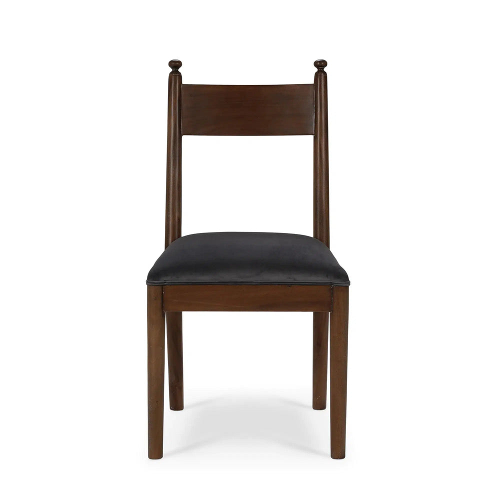 Bahama Dining Chair w/ Upholstered Seat-Blue Hand Home