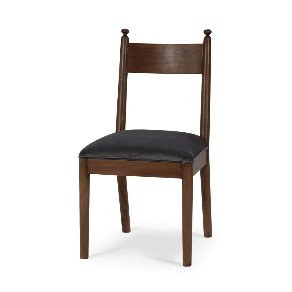 Bahama Dining Chair w/ Upholstered Seat-Blue Hand Home