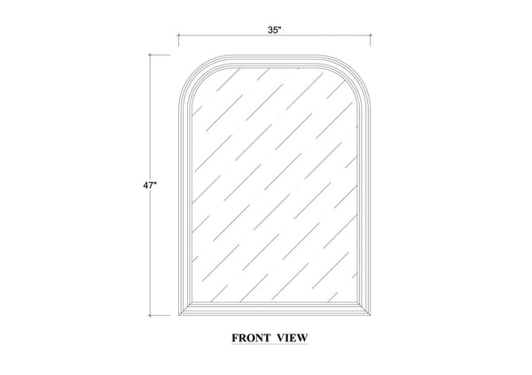 Lexington Rounded Mirror-Blue Hand Home