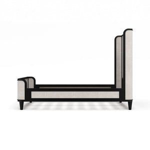 Lexington Bed w/ Rattan Queen-Blue Hand Home