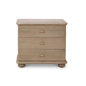 Luna 3 Drawer Bedside Table-Blue Hand Home