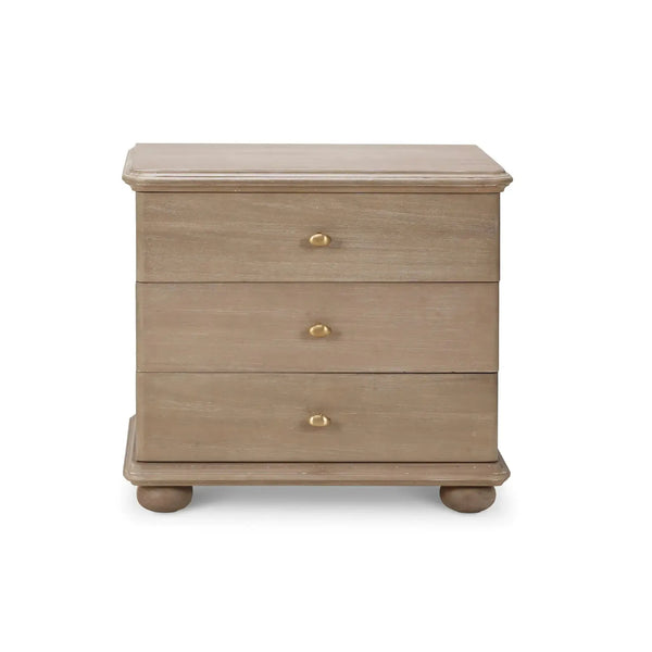 Luna 3 Drawer Bedside Table-Blue Hand Home