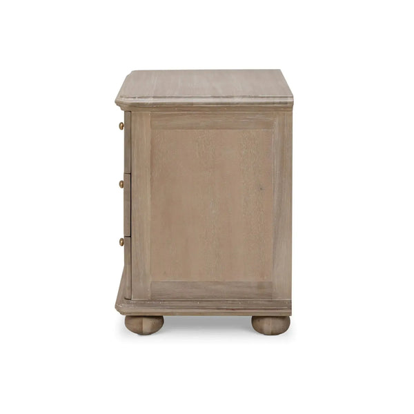 Luna 3 Drawer Bedside Table-Blue Hand Home