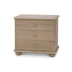 Luna 3 Drawer Bedside Table-Blue Hand Home