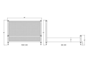 Kelly Upholstered Bed King-Blue Hand Home