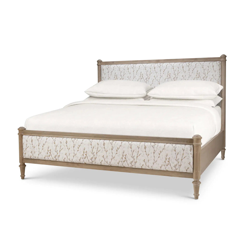 Kelly Upholstered Bed King-Blue Hand Home