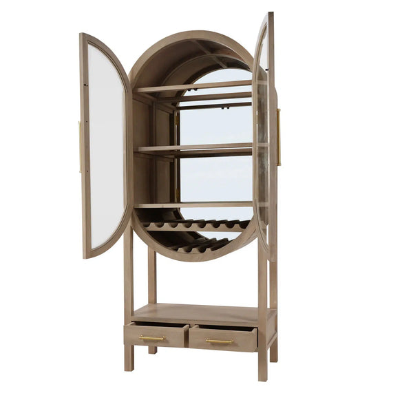 Napa Wine Cabinet-Blue Hand Home