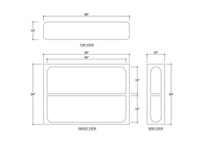 Corte Console Table-Blue Hand Home