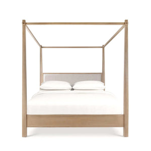 Luna Canopy Bed King-Blue Hand Home