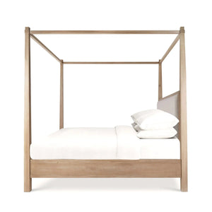 Luna Canopy Bed King-Blue Hand Home