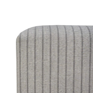 Luna Ottoman W/ Gray Munson Performance Fabric-Blue Hand Home