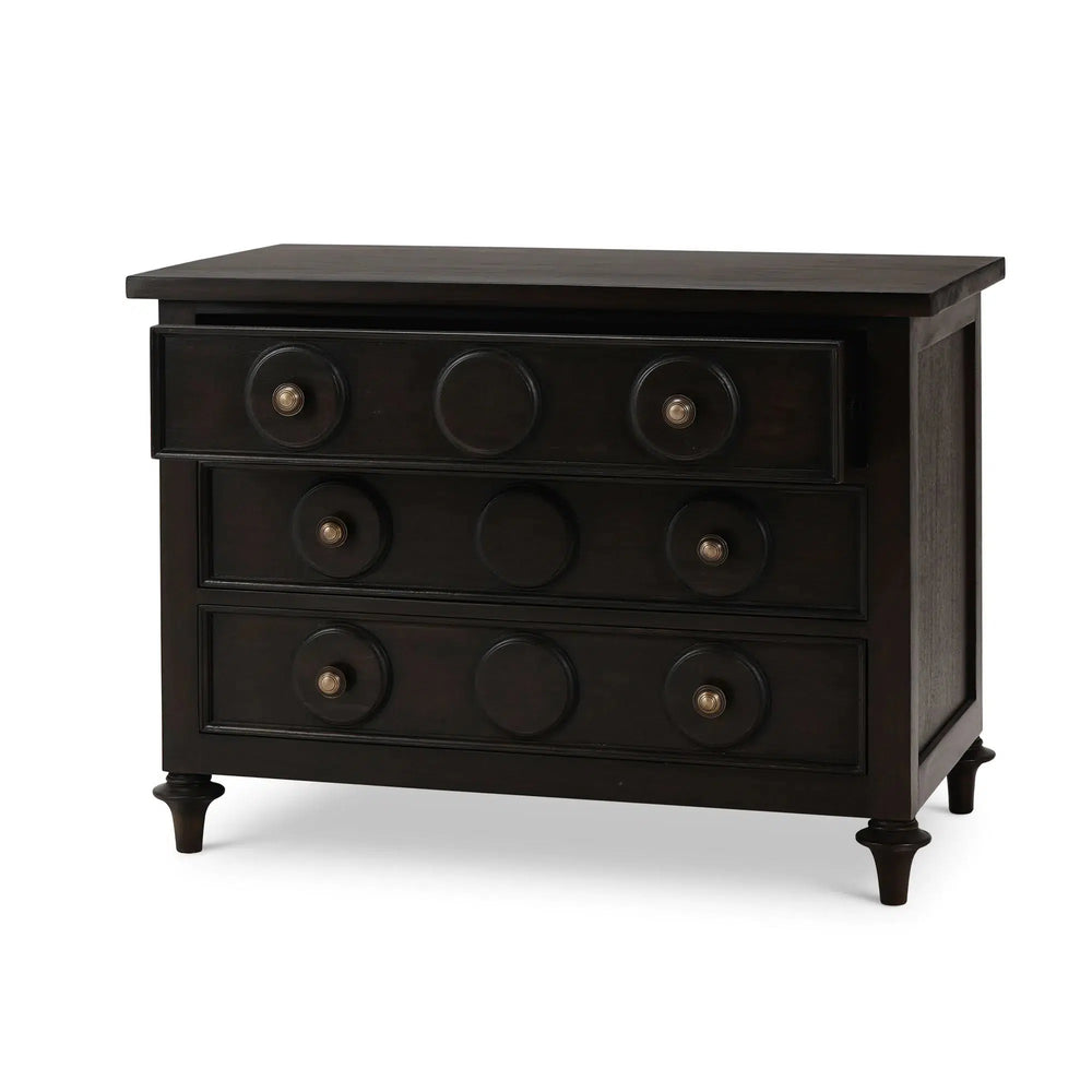 Laguna 3 Drawer Bedside Table-Blue Hand Home