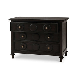 Laguna 3 Drawer Bedside Table-Blue Hand Home