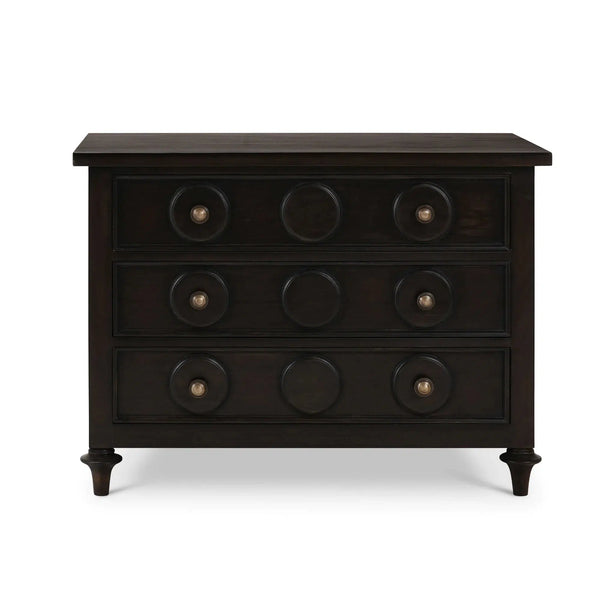 Laguna 3 Drawer Bedside Table-Blue Hand Home