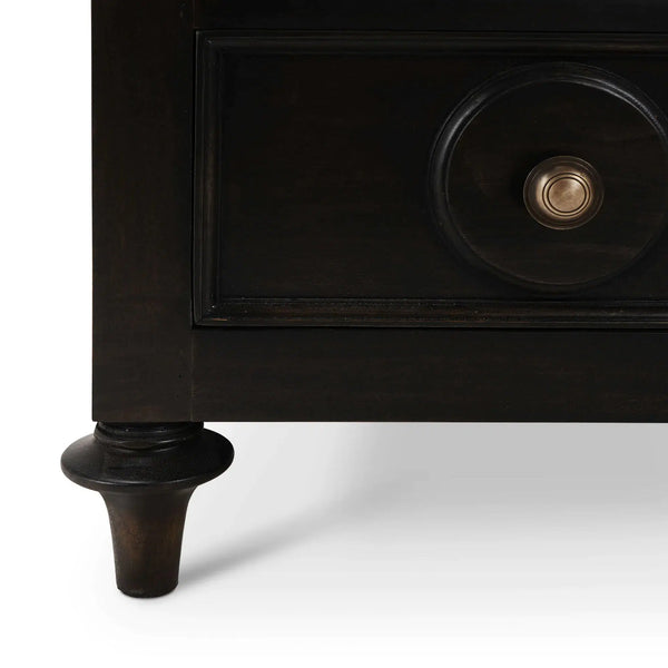 Laguna 3 Drawer Bedside Table-Blue Hand Home