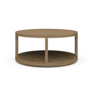 Cohan Coffee Table Small w/ Wood Shelf-Blue Hand Home