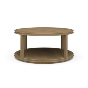 Cohan Coffee Table Small w/ Wood Shelf-Blue Hand Home