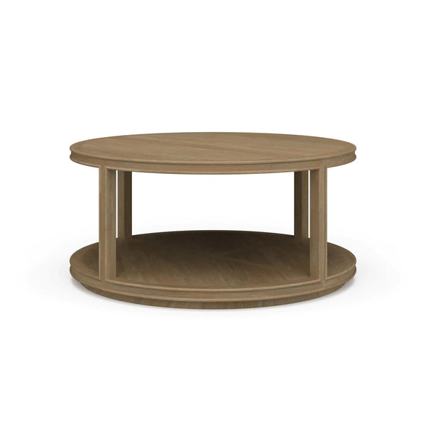 Cohan Coffee Table Small w/ Wood Shelf-Blue Hand Home