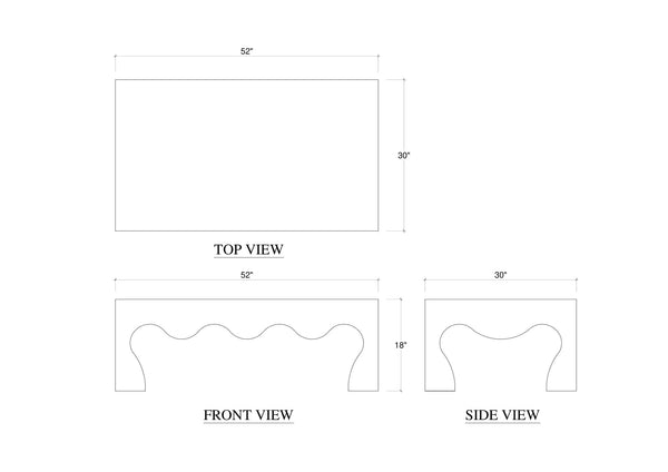 Chloe Coffee Table-Blue Hand Home