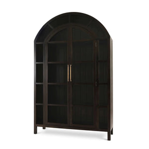 Vannes 2 Door Display Cabinet-Blue Hand Home