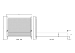 Kelly Upholstered Bed Queen-Blue Hand Home