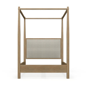 Luna Canopy Bed Queen-Blue Hand Home