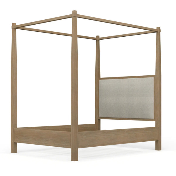 Luna Canopy Bed Queen-Blue Hand Home