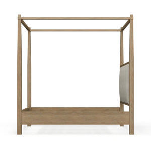 Luna Canopy Bed Queen-Blue Hand Home