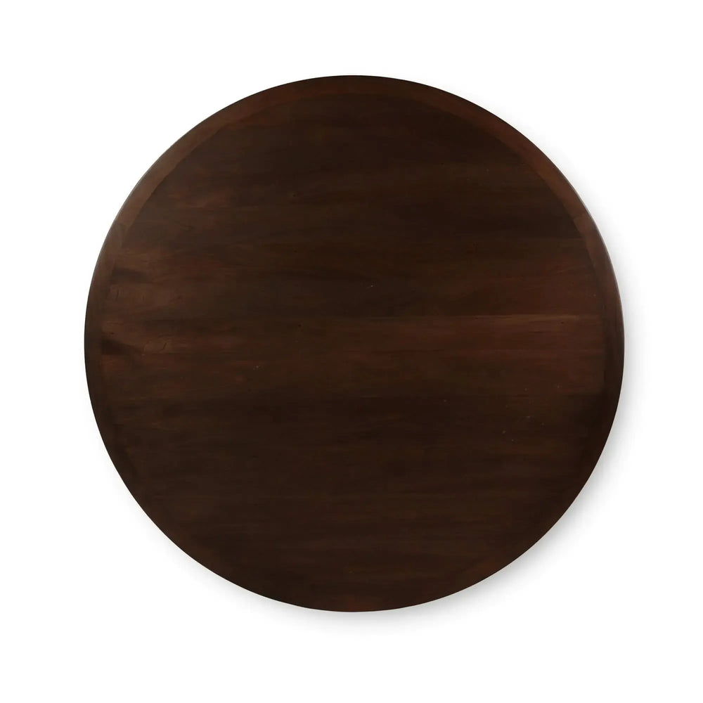 Colorado Round Dining Table 60'' In Walnut-Blue Hand Home