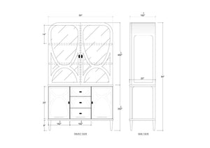 Eclipse Bookcase-Blue Hand Home