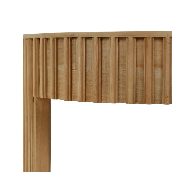 Kraton Round Small Side Table-Blue Hand Home