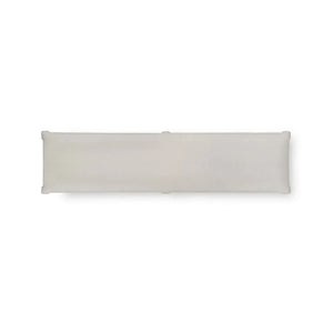 Savannah Large Bench In True White W/ Natural Performance Fabric-Blue Hand Home