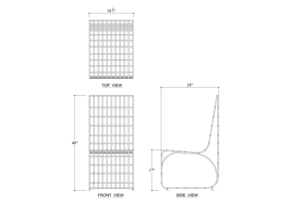 Carmel Rattan Chair-Blue Hand Home