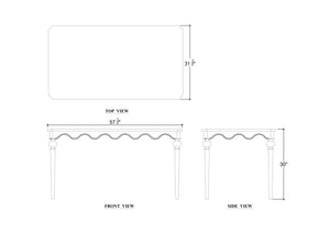 Chloe Desk-Blue Hand Home