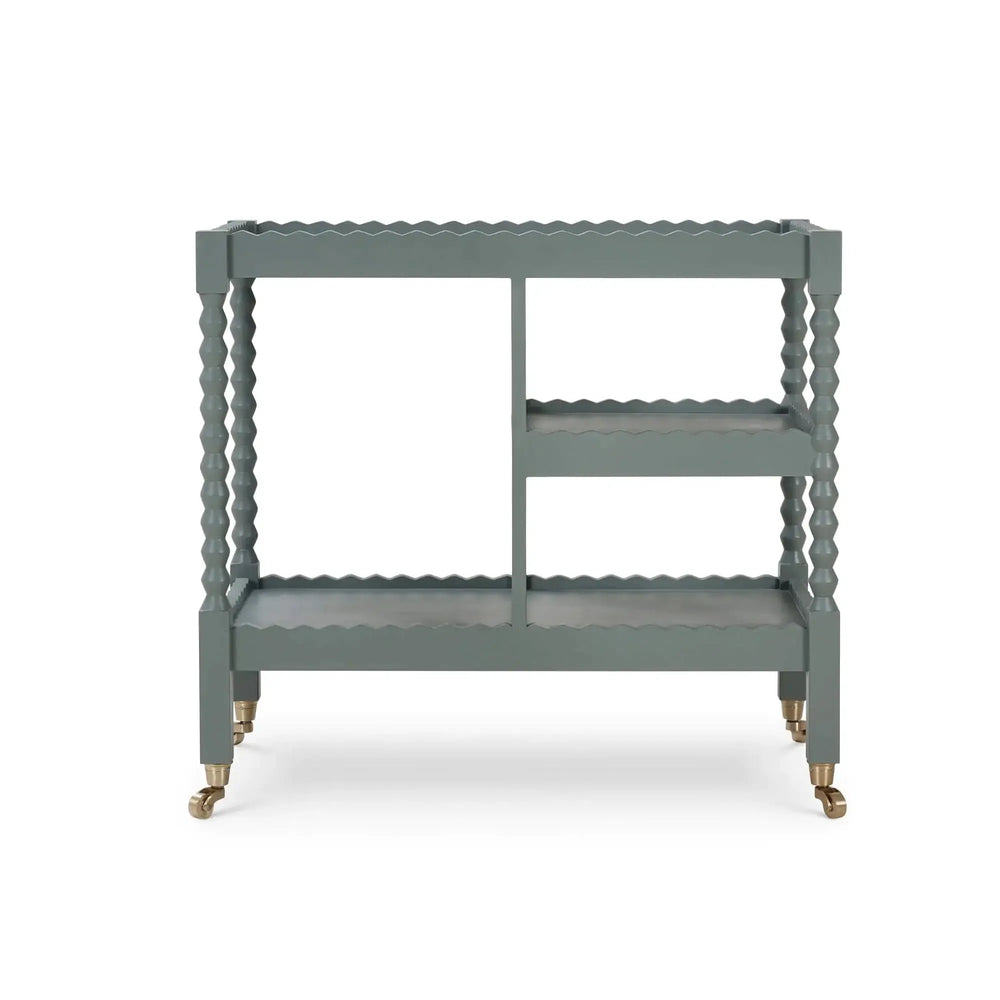 Ligna Bar Cart-Blue Hand Home