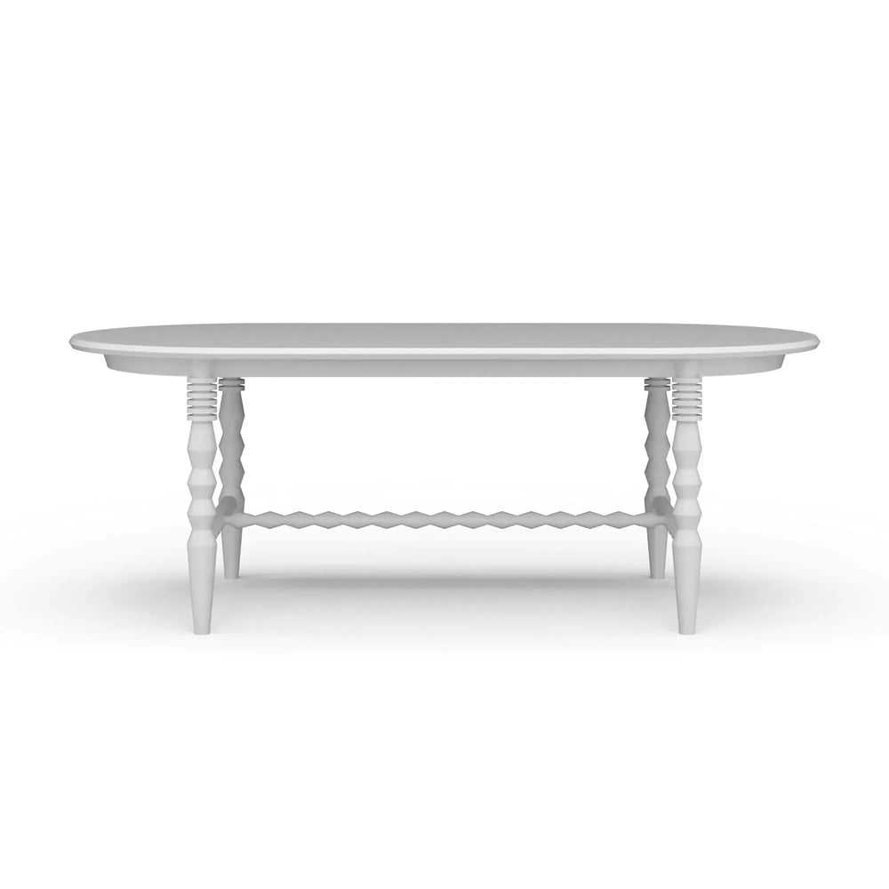 Ligna Oval Dining Table 83''-Blue Hand Home