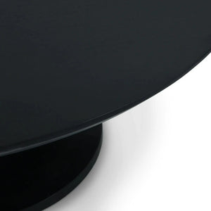 Pierre Round Coffee Table in Batavia Black-Blue Hand Home