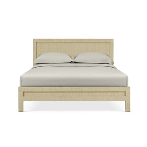 Kagu Rattan Bed King w/ Rattan Natural-Blue Hand Home