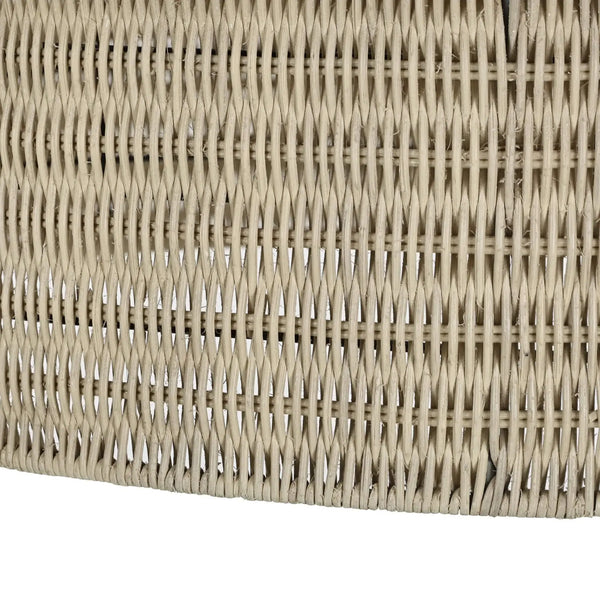 Nantucket Rattan Pendant in Sandbar-Blue Hand Home