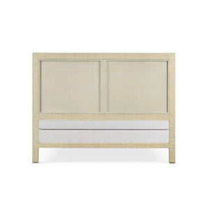 Kagu Rattan Bed Queen w/ Rattan Natural-Blue Hand Home