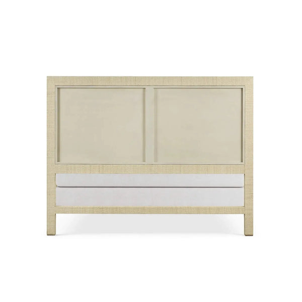 Kagu Rattan Bed Queen w/ Rattan Natural-Blue Hand Home