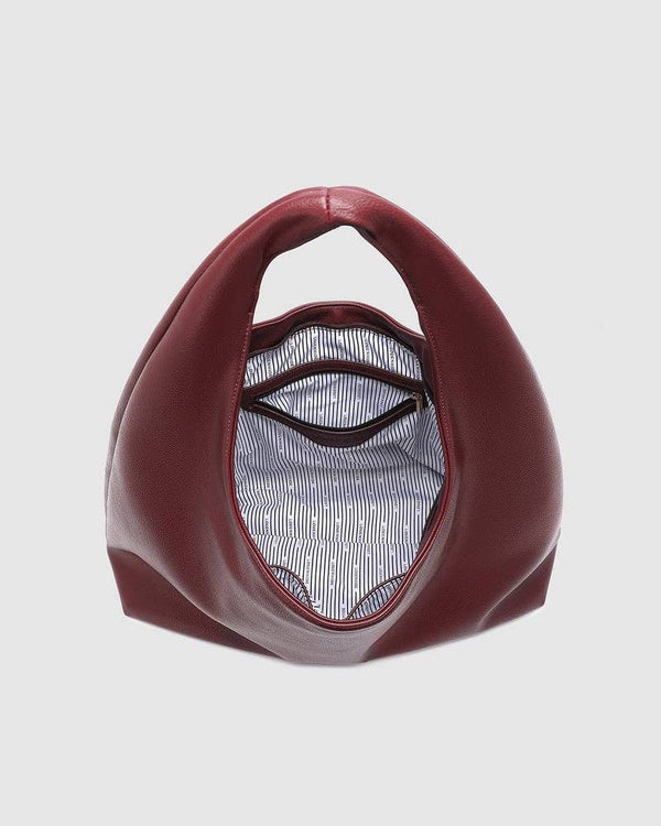 Monaco Shoulder Bag - Burgundy-Blue Hand Home