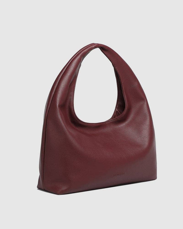 Monaco Shoulder Bag - Burgundy-Blue Hand Home