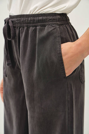 TENCEL WIDE LEG PANTS-Blue Hand Home