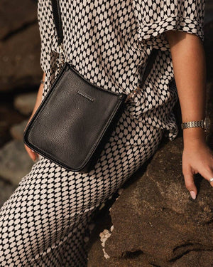 Parker Logo Crossbody Bag - Black-Blue Hand Home