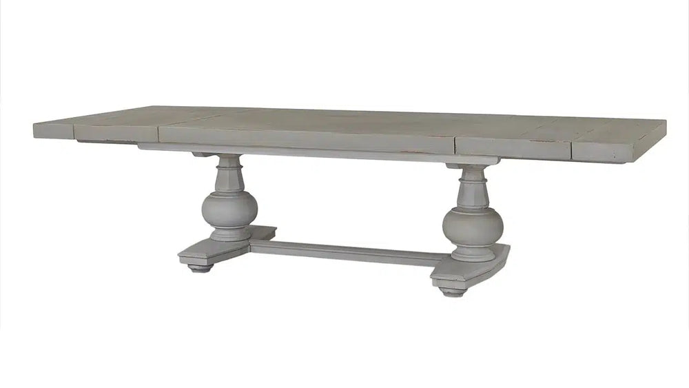 Lambeth Extension Breadboard Dining Table 79'' extends to 118''' w/o Grooves-Blue Hand Home