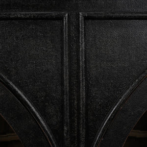 Vannes 4 Door Sideboard w/ Glass Shelves and LED lights-Blue Hand Home