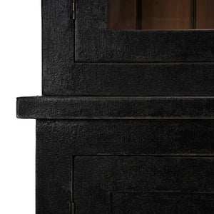 Madrone 12 Door Display Cabinet w/ Glass Shelves and LED Lights-Blue Hand Home